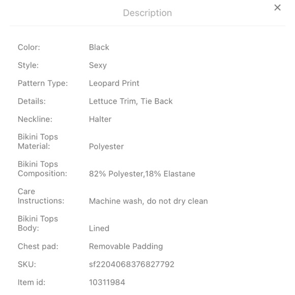 Frill Trim Side Tie Halter Bikini - Picture 5 of 6